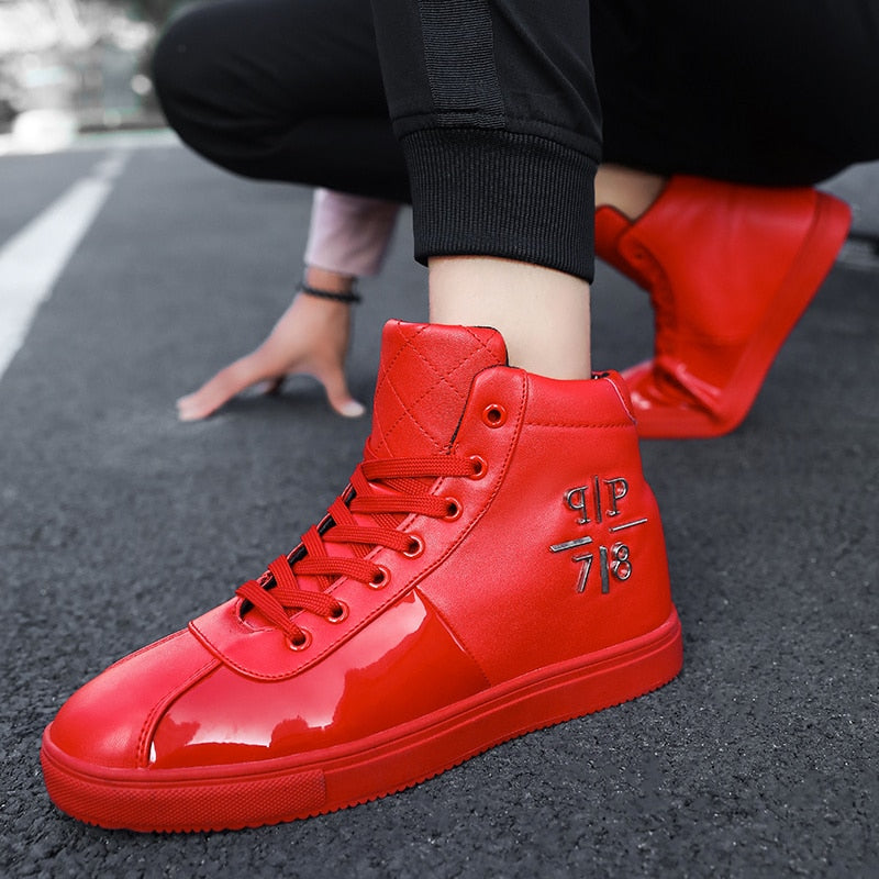 Chaussures PP Mode luxe Brillantes / Chaussures Hommes luxe chic PP / Sneakers High top British Design - kadopascher.com