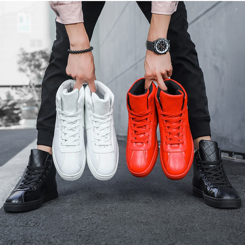 Chaussures PP Mode luxe Brillantes / Chaussures Hommes luxe chic PP / Sneakers High top British Design - kadopascher.com