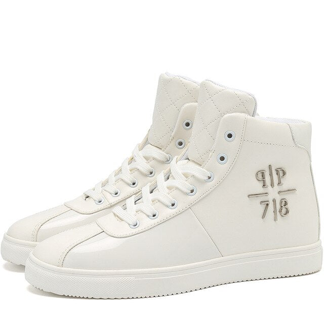 Chaussures PP Mode luxe Brillantes / Chaussures Hommes luxe chic PP / Sneakers High top British Design - kadopascher.com