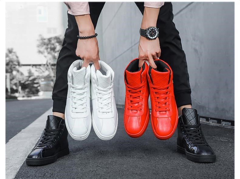 Chaussures PP Mode luxe Brillantes / Chaussures Hommes luxe chic PP / Sneakers High top British Design - kadopascher.com