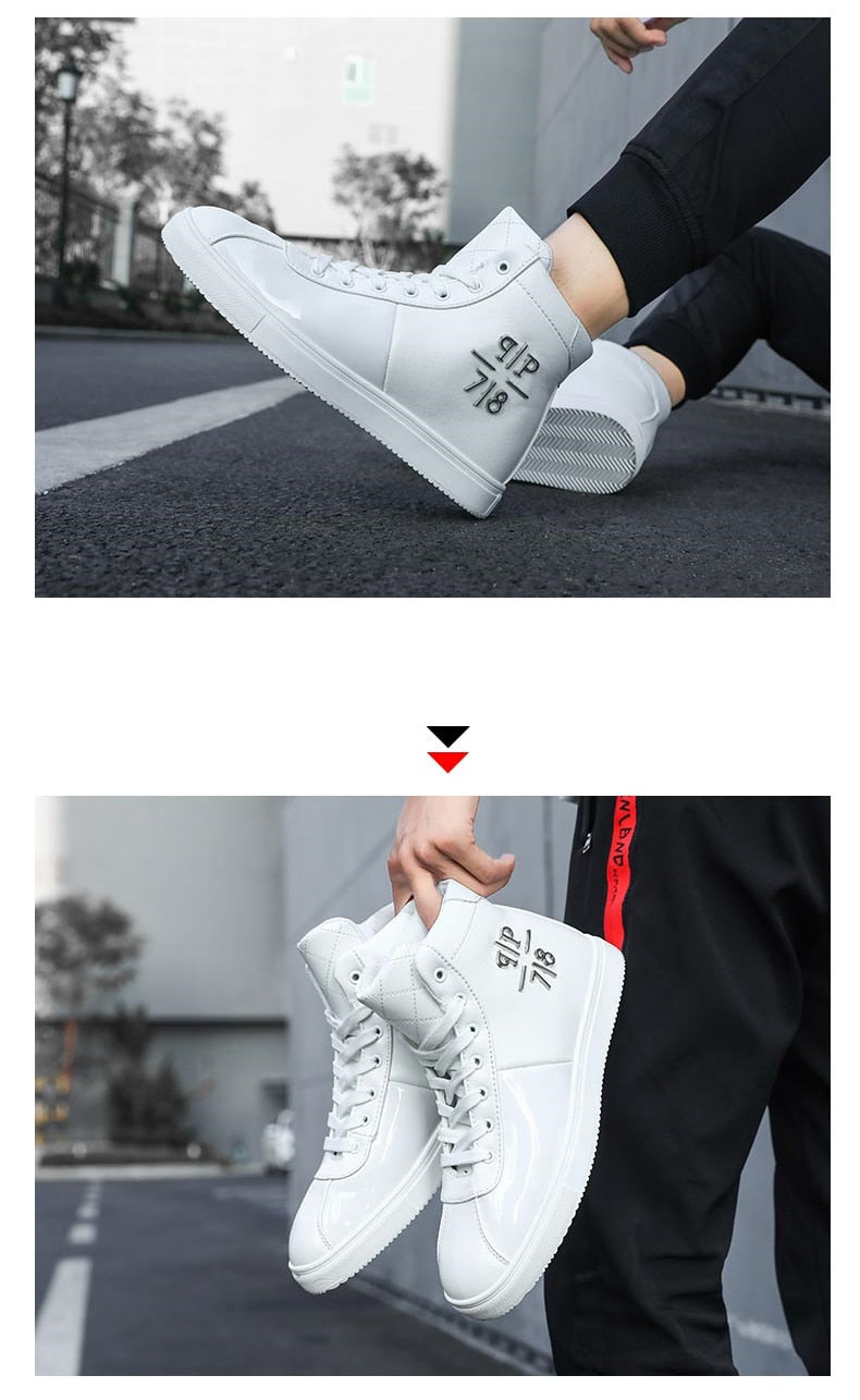 Chaussures PP Mode luxe Brillantes / Chaussures Hommes luxe chic PP / Sneakers High top British Design - kadopascher.com