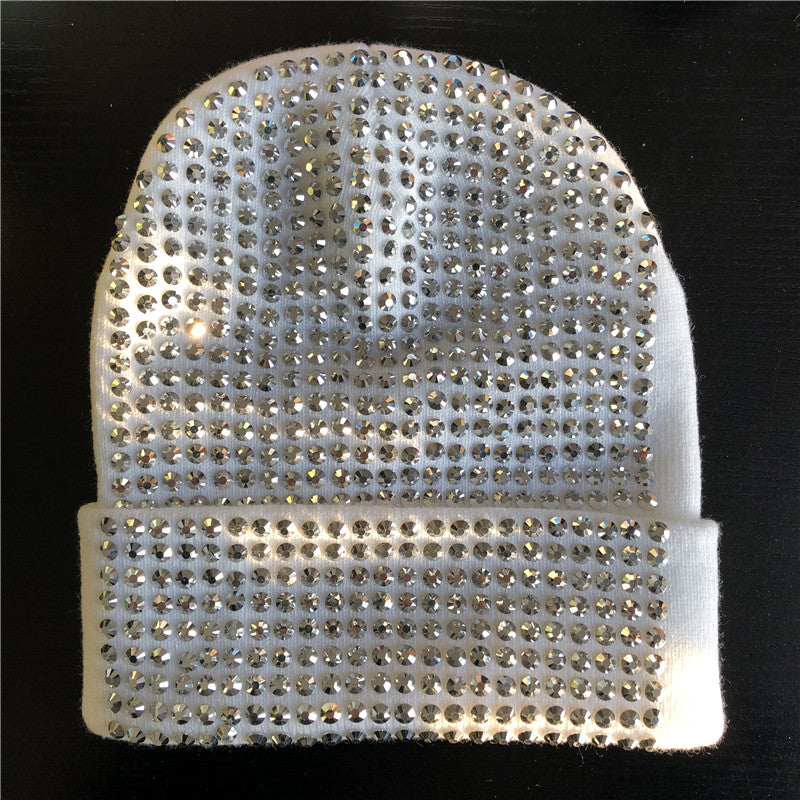 Bonnet femme avec perles / Black Hats with Clear Black Crystals - kadopascher.com