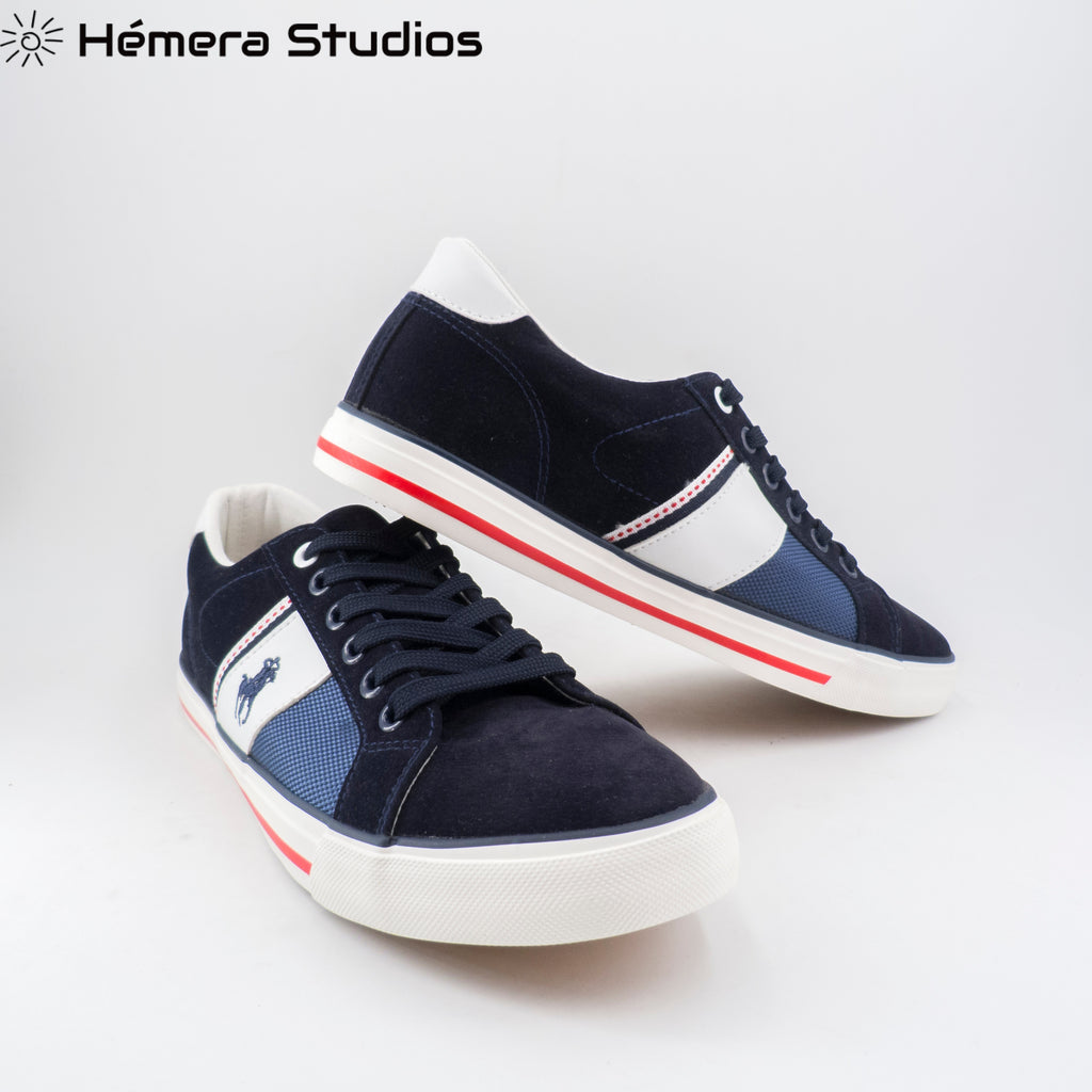 Chaussures homme habillées confortables et élégantes chaussures plates décontractées hommes à lacets blanc bleu marine toile multicolore - kadopascher.com