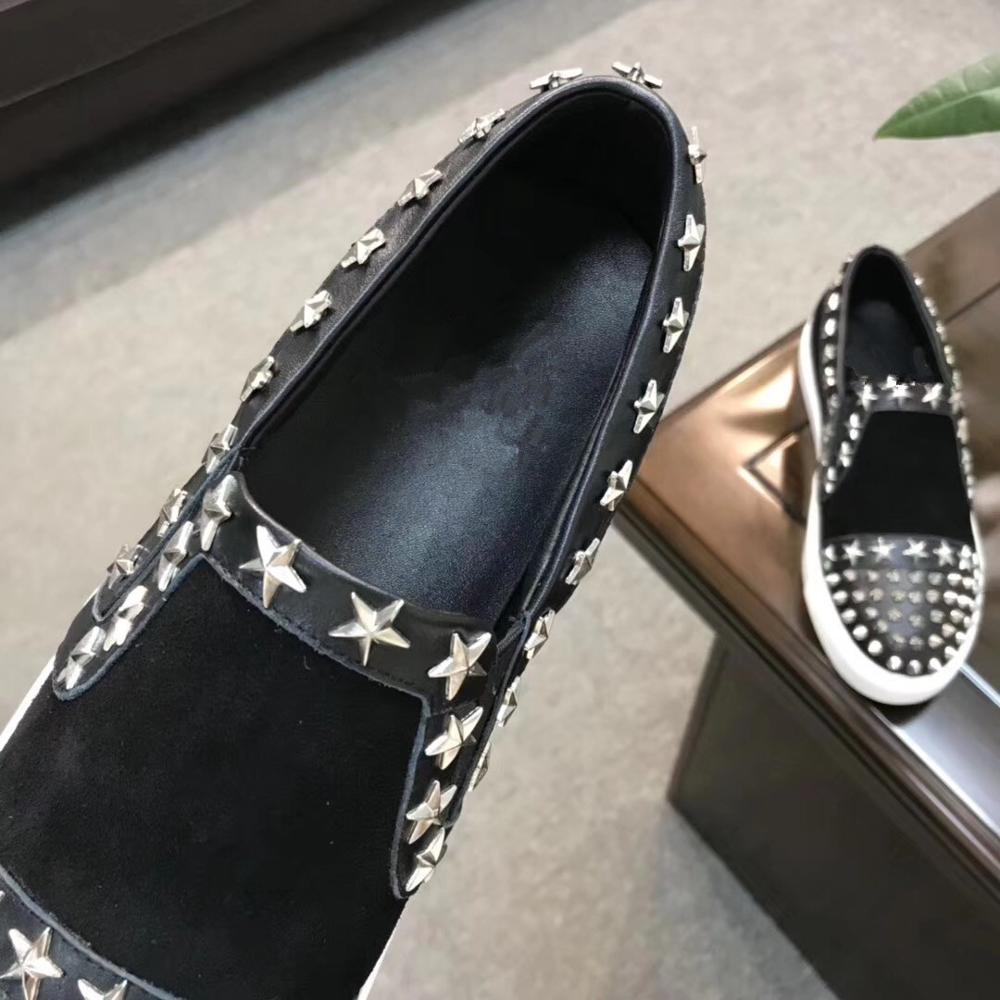 chaussures 2020 Nouvelle Mode respirant confortable hommes mocassins de luxe Spikes hommes - kadopascher.com