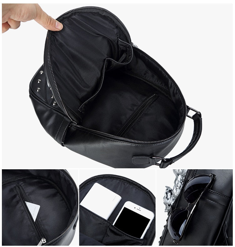 Sac a dos luxe cuir / concepteur sac cuir haute couture - kadopascher