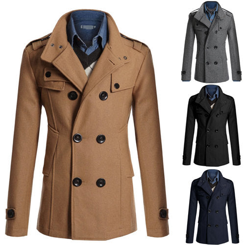 Manteau classe homme d'affaire col Mao - kadopascher