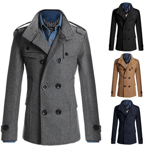 Manteau classe homme d'affaire col Mao - kadopascher