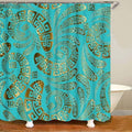 Habillage Salle de bain luxueux / 3D Luxury Black Gold Greek Key Meander Bathroom Curtains Shower - kadopascher