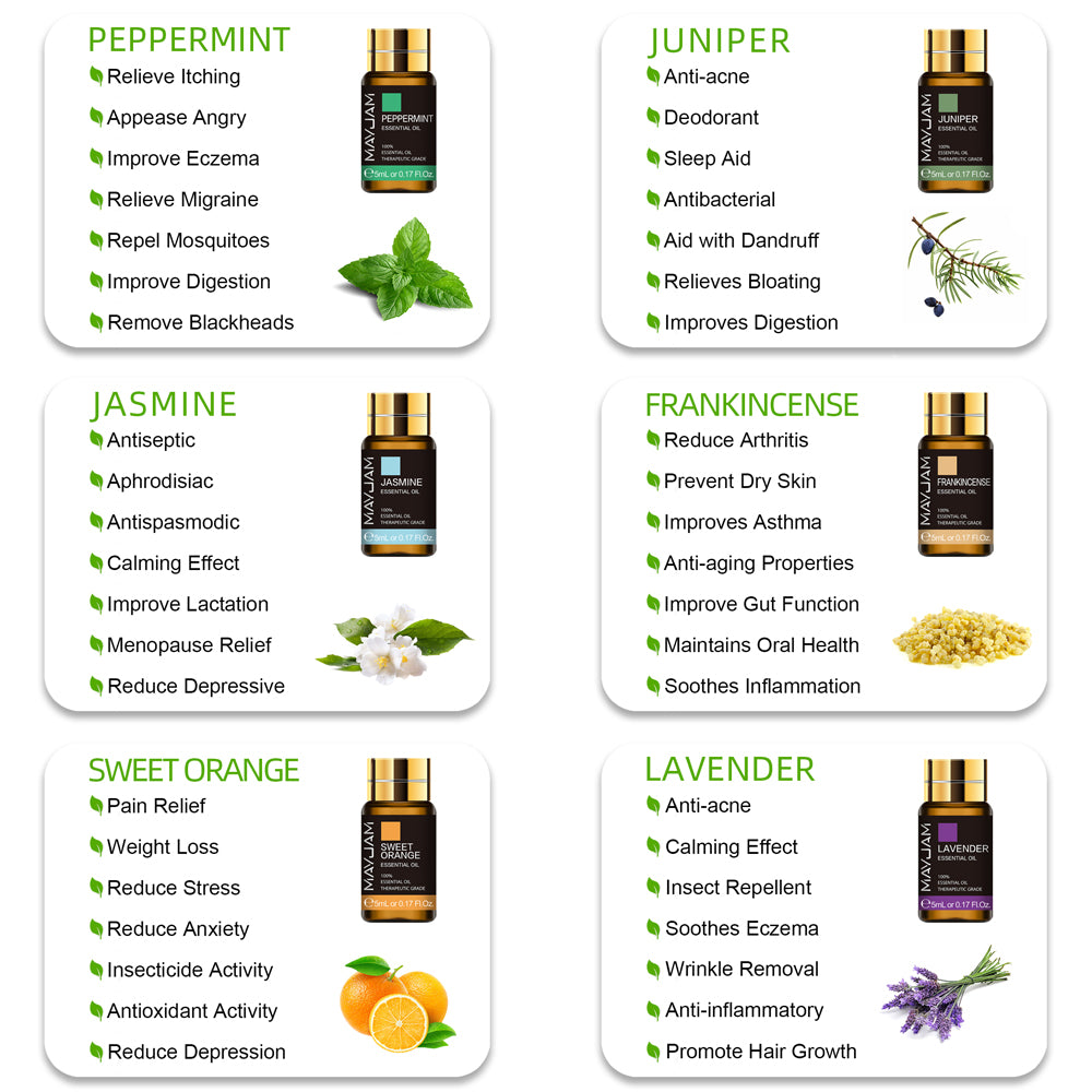 Huiles essentielles 28 flacons senteur du monde / 28pcs Pure Natural Essential Oils Gift Set Massage Shower Diffuser Aroma Oil Lavender Vanilla Sage Jasmine Rose Stress Relief - kadopascher