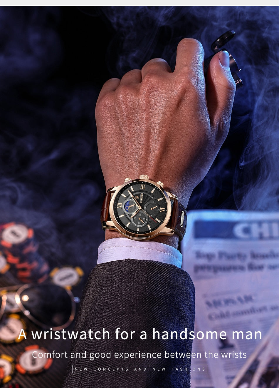 Montre de luxe mode plongeur montre hommes 30ATM étanche Date horloge Sport montres hommes Quartz montre-bracelet - kadopascher