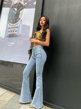 Flare Jeans Pants Women’s Vintage Denim y2k Jeans Women High Waist Fashion Stretch tall and thin Trousers streetwear retro Jeans - kadopascher