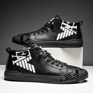 Chaussures baskets en cuir pu 2021 mode tendance luxe chic Armani - kadopascher