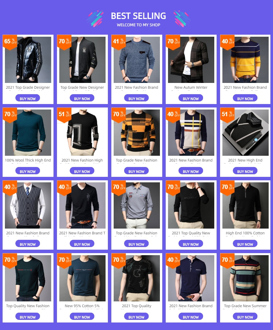 2022 nouvelle marque de mode tricot haut de gamme concepteur hiver laine pull noir pull pour homme Cool automne décontracté pull hommes vêtements - kadopascher