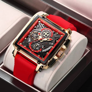 Montre luxe LIGE 2023 Top Brand Luxury Mens Watches Square Digital Sports Quartz Wrist Watch for Men Waterproof Stopwatch Relogio Masculino - kadopascher