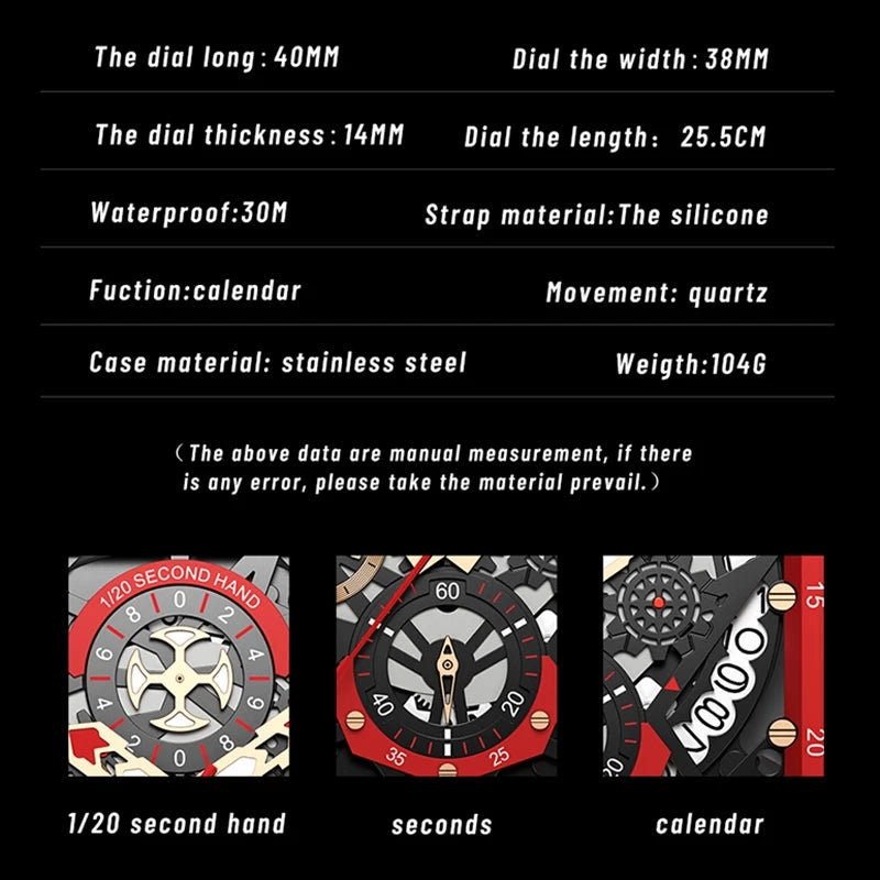 Montre luxe LIGE 2023 Top Brand Luxury Mens Watches Square Digital Sports Quartz Wrist Watch for Men Waterproof Stopwatch Relogio Masculino - kadopascher