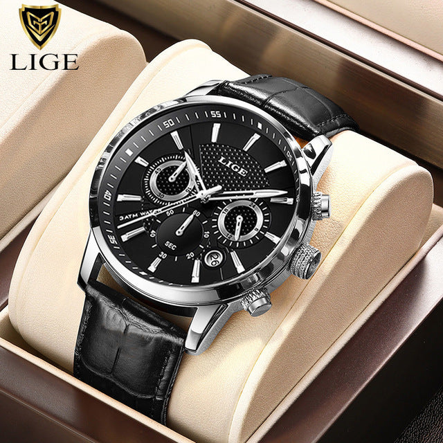 Montre luxe LIGE 2023 Top Brand Luxury Mens Watches Square Digital Sports Quartz Wrist Watch for Men Waterproof Stopwatch Relogio Masculino - kadopascher