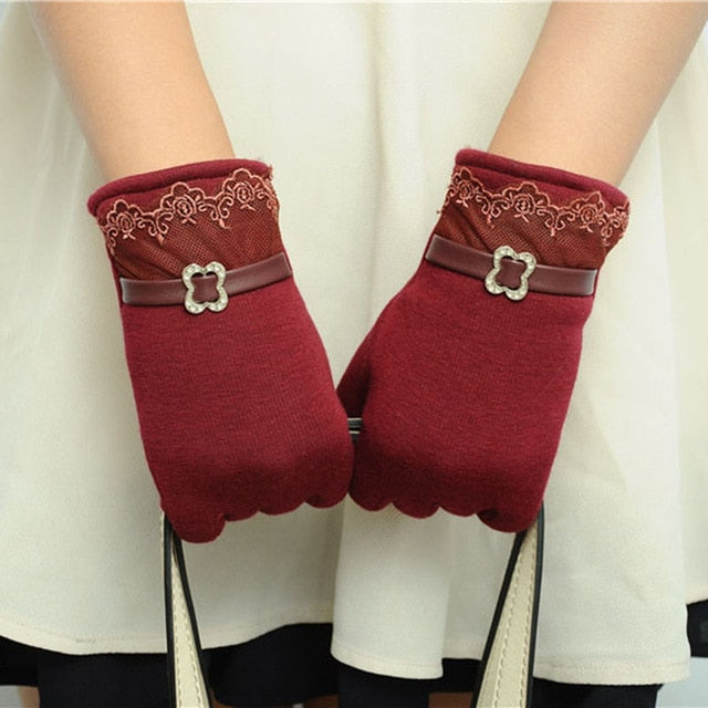 Gants D'hiver femme / Automne Gants Chauds Poignets Mitaines / Ski Gants Coupe-Vent femme - kadopascher.com
