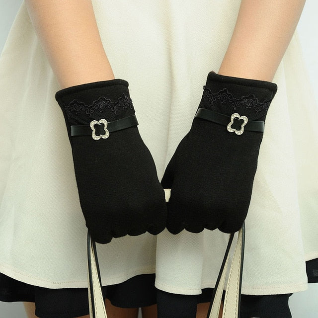 Gants D'hiver femme / Automne Gants Chauds Poignets Mitaines / Ski Gants Coupe-Vent femme - kadopascher.com