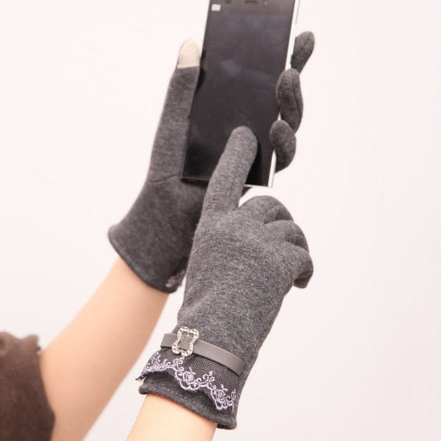 Gants D'hiver femme / Automne Gants Chauds Poignets Mitaines / Ski Gants Coupe-Vent femme - kadopascher.com
