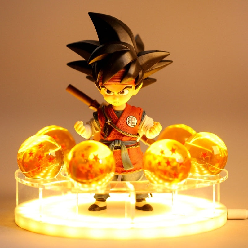 Figurine Lampe LED DBZ / Son Goku Table Lamp Spirit Bomb Dragon Ball Z LED Night Lights - kadopascher.com
