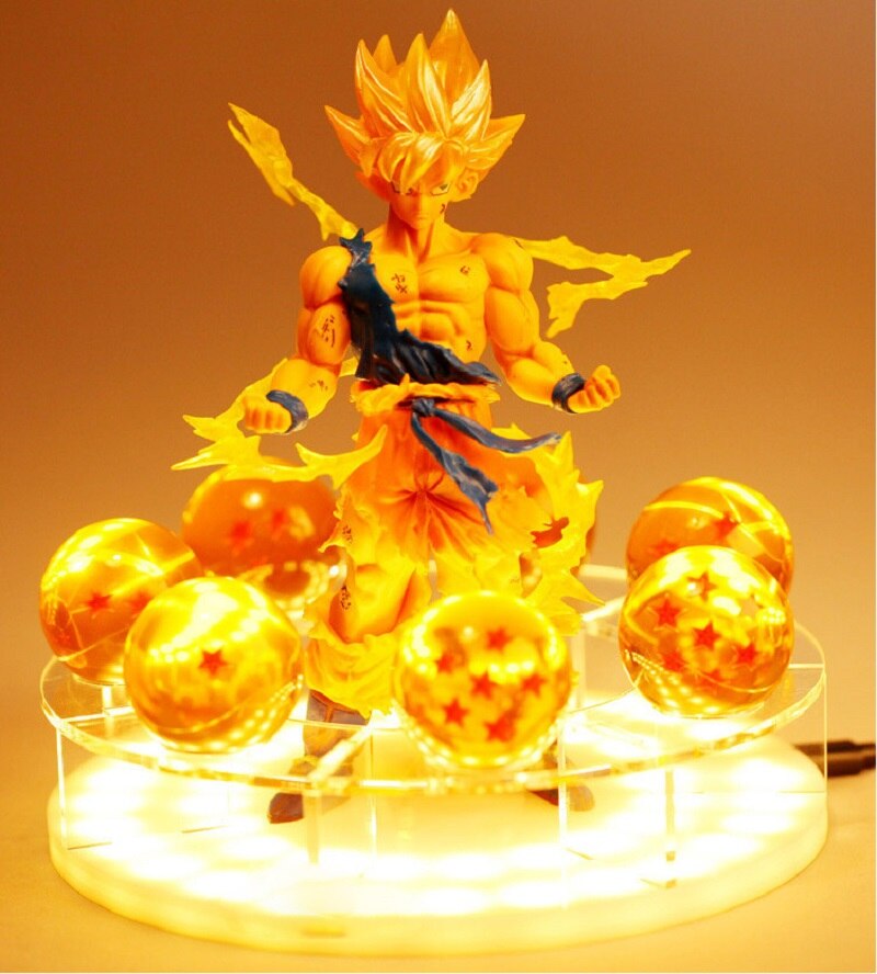 Figurine Lampe LED DBZ / Son Goku Table Lamp Spirit Bomb Dragon Ball Z LED Night Lights - kadopascher.com