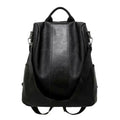 Sac à dos anti-vol féminin classique en cuir PU couleur unie sac à dos canta mode sac à bandoulière - kadopascher.com